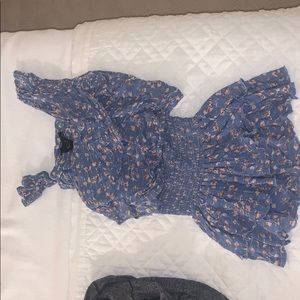 Planet blue floral set